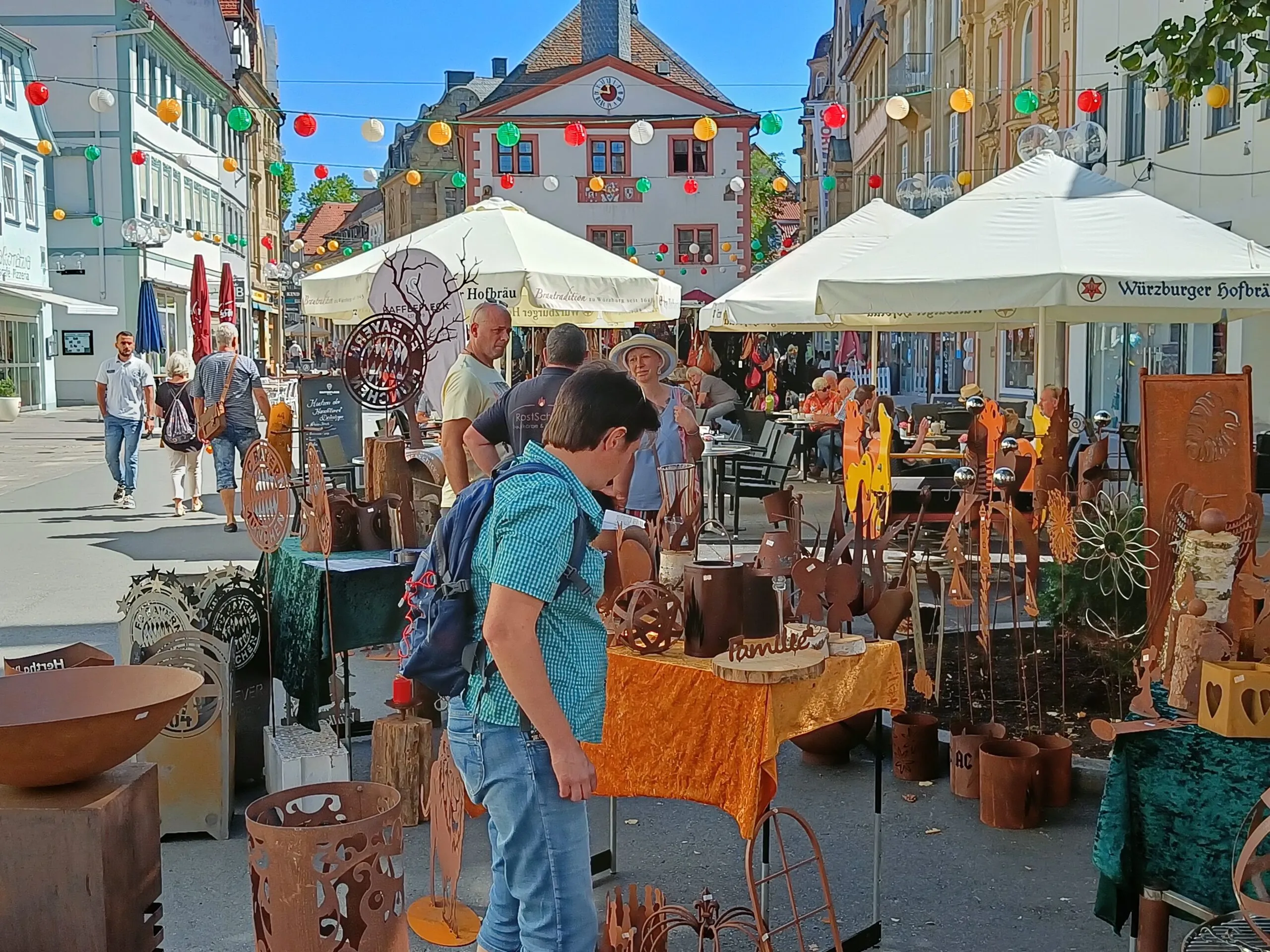 Impression vom Kunsthandwerkermarkt in Bad Schönborn